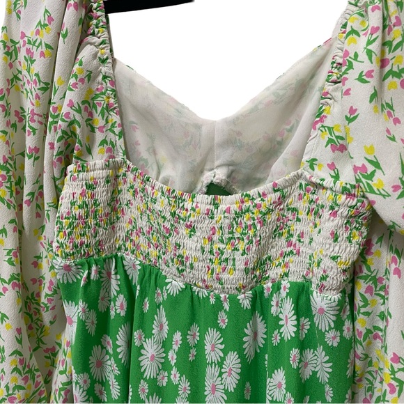 RIXO X Target Green Daisy Midi Dress - Picture 9 of 11